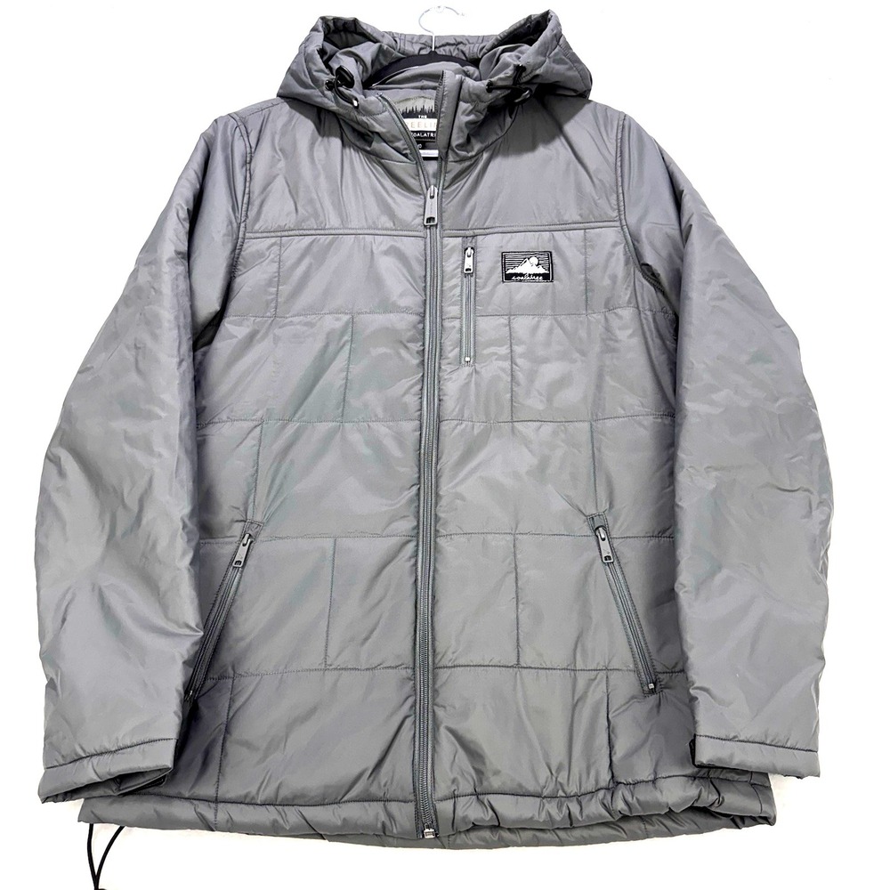 Coalatree Treeline Jacket Women M Gray Primaloft Nylon Ripstop Wicking Full Zip